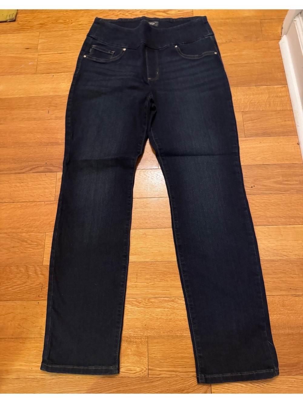 Lee slim fit mid rise sculpting dark wash jeans